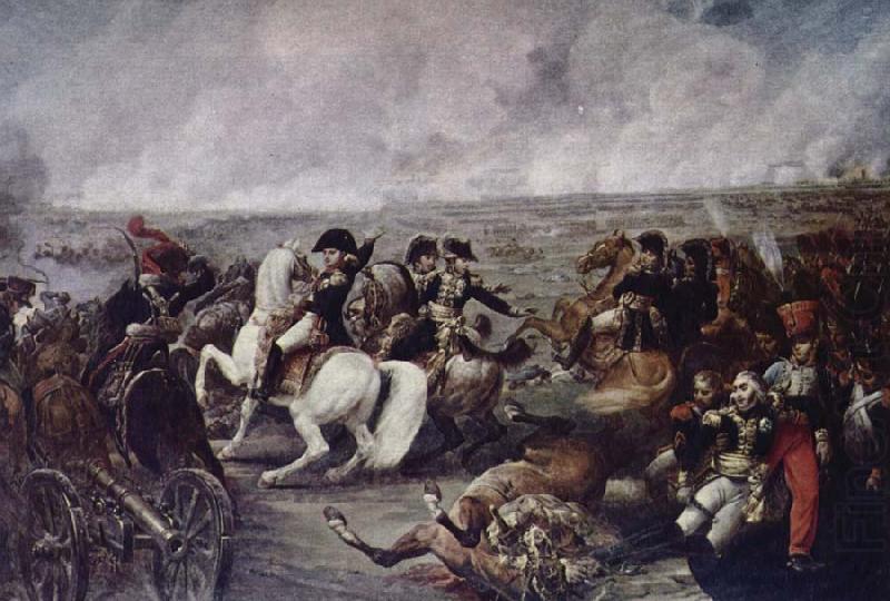Napoleon in battle wide Wagram, unknow artist